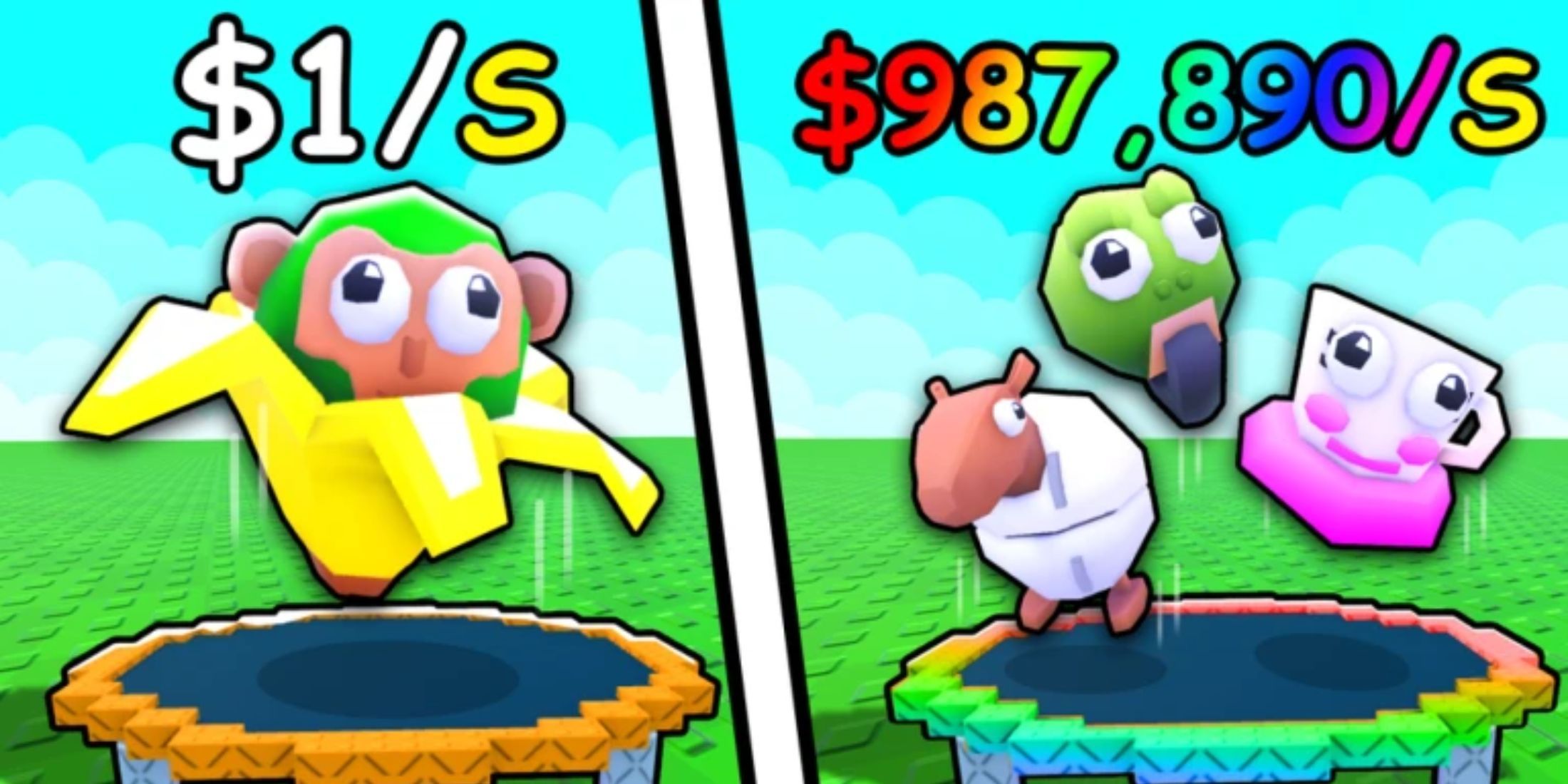 Bounce A Brainrot characters