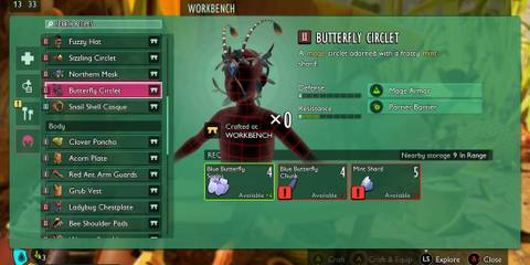 Butterfly Circlet in Grounded 2