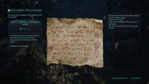 caddell family treasure hint hell is us