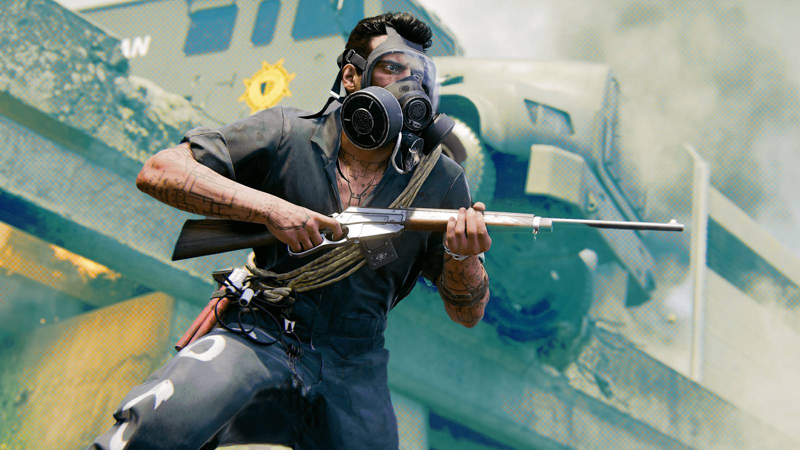 Call of Duty Black Ops 6 character holding lever action rifle promo image