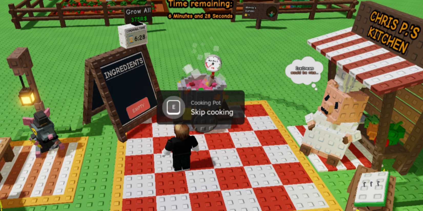 Grow a Garden cooking pot