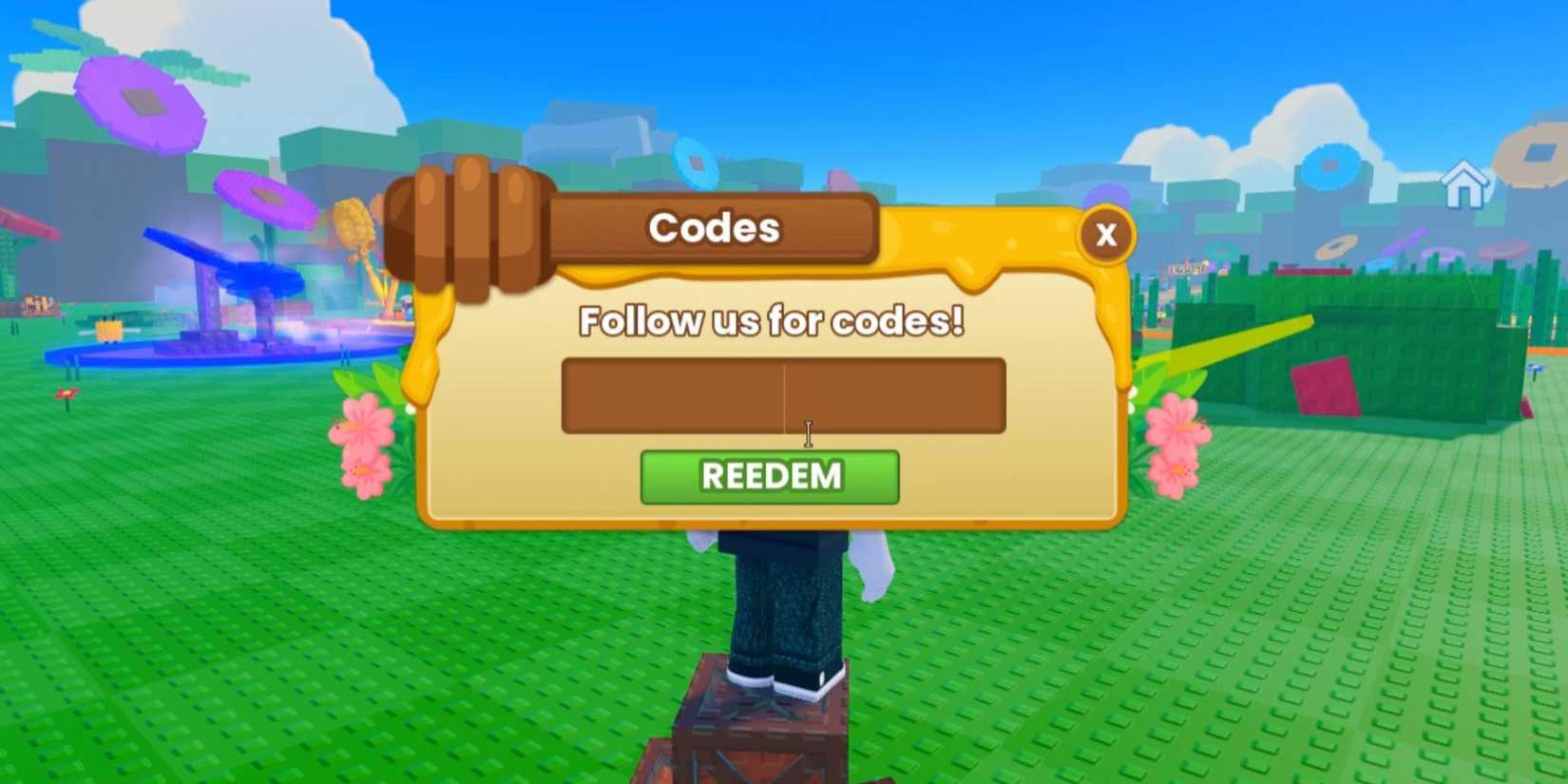 Catch a Bee - the codes tab