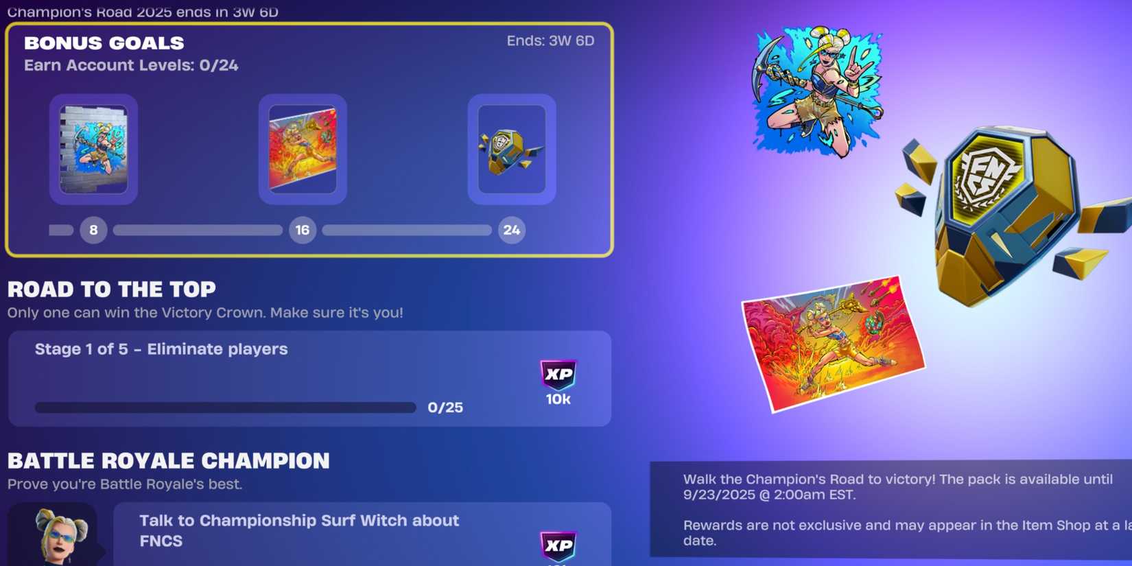 How to Complete Champion's Road 2025 Quests in Fortnite