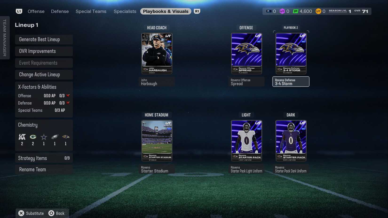 change playbook in madden 26 ultimate team
