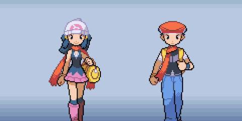 Choosing a character in Pokemon Diamond