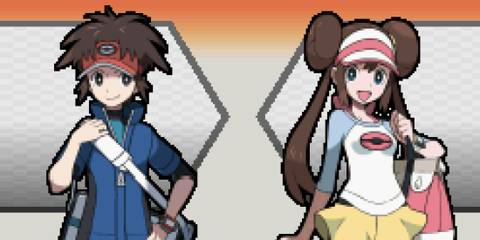 Choosing a trainer in Pokemon Black 2