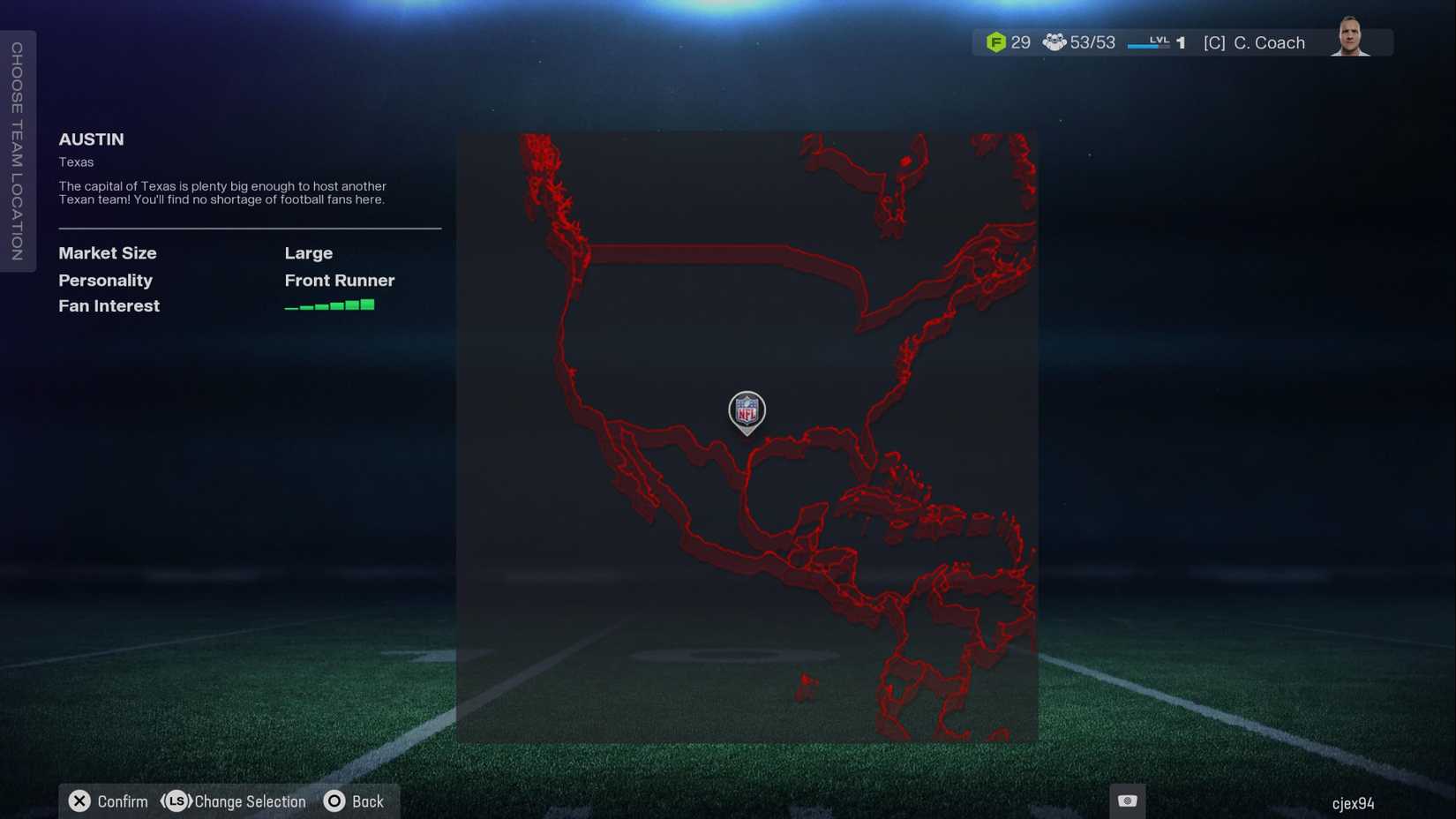 choosing where to relocate franchise in madden 26