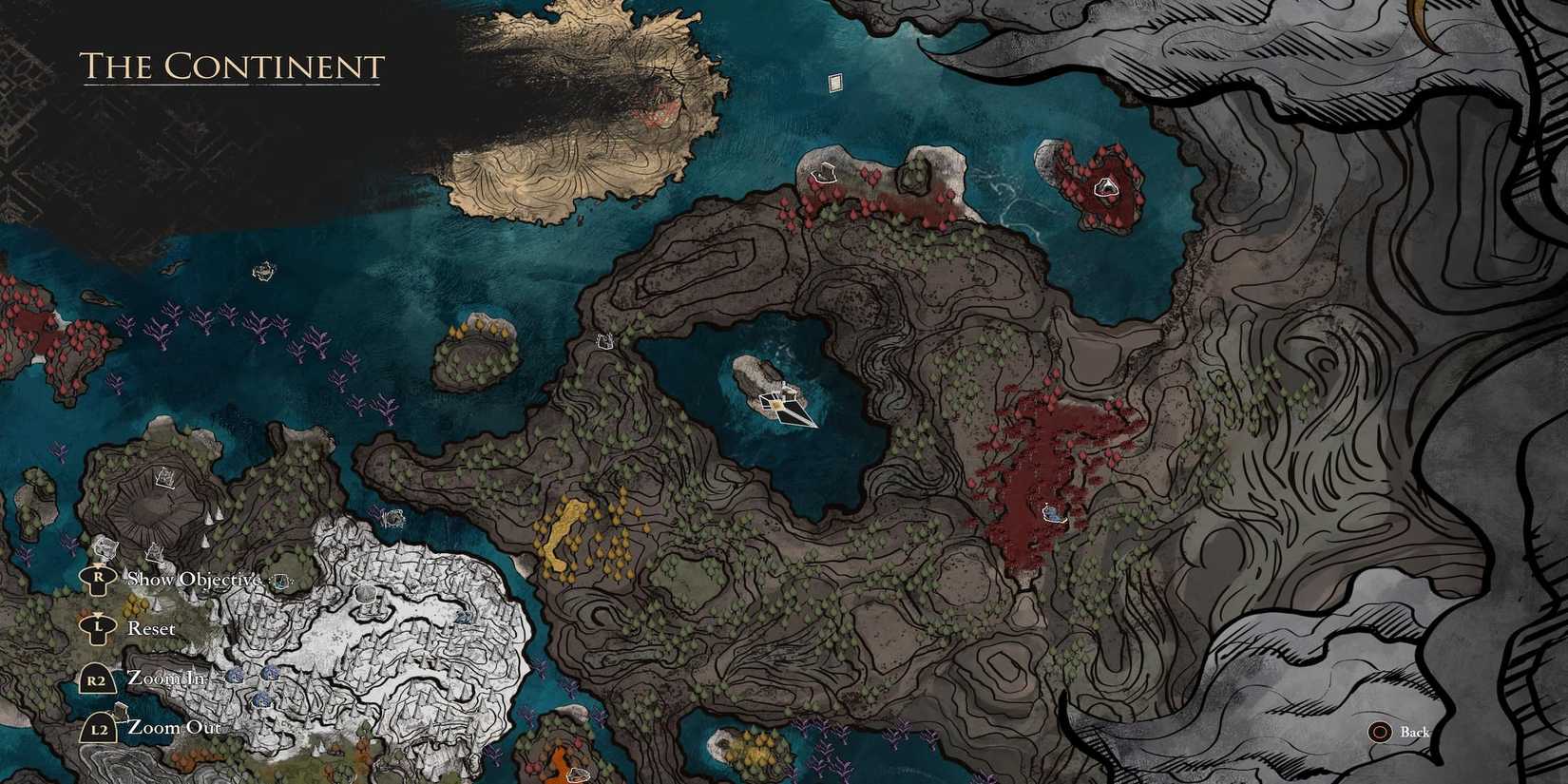 The Final Gestral Beach location on the map 