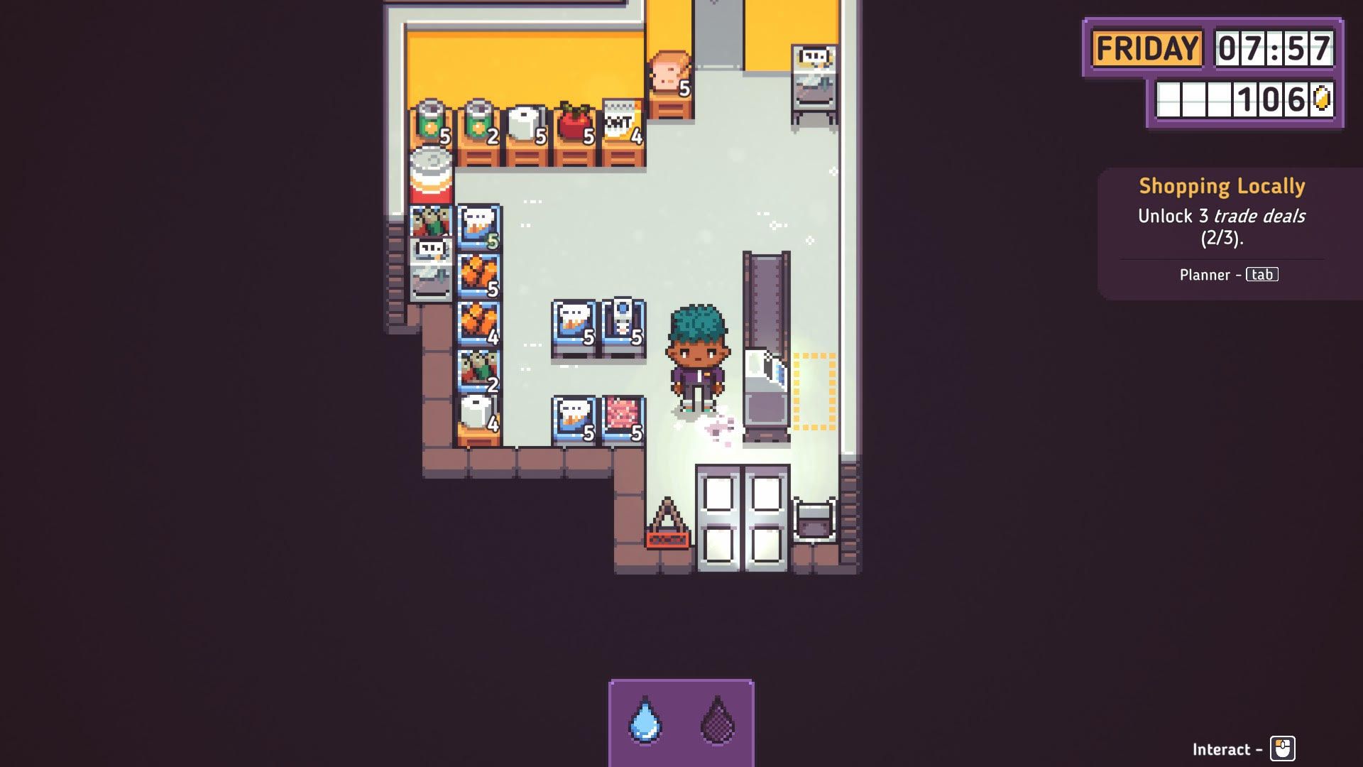 Cleaning the shop in Discounty