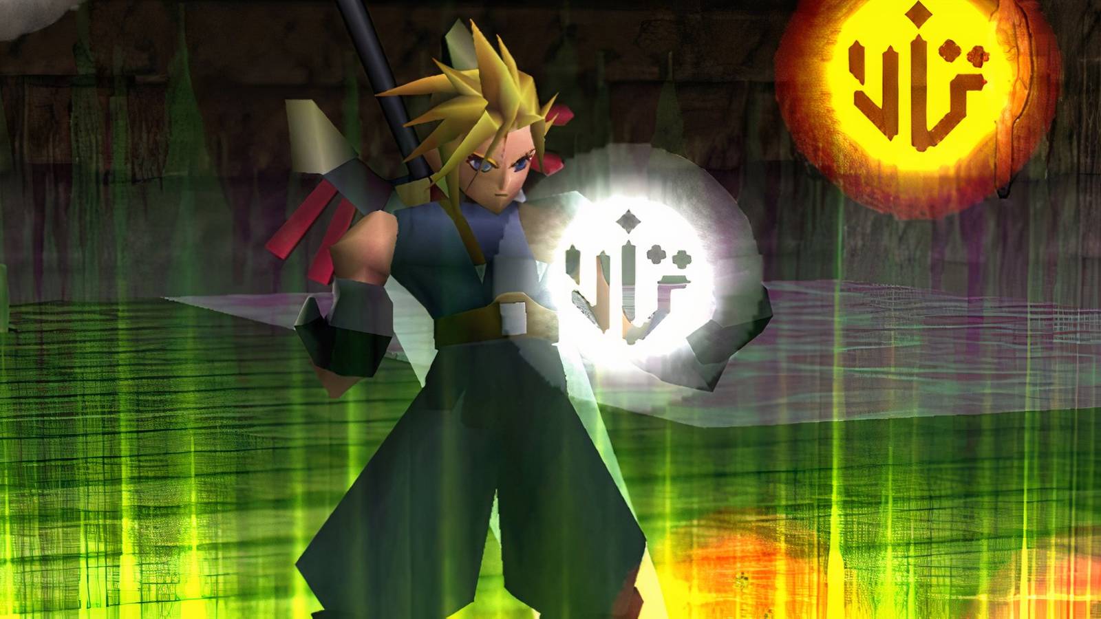 Cloud summoning in Final Fantasy 7