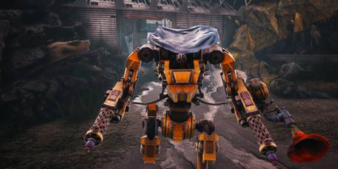 Controlling a mech in Biomutant