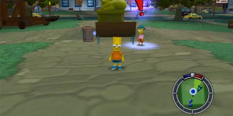 Controlling Bart in The Simpsons Hit & Run