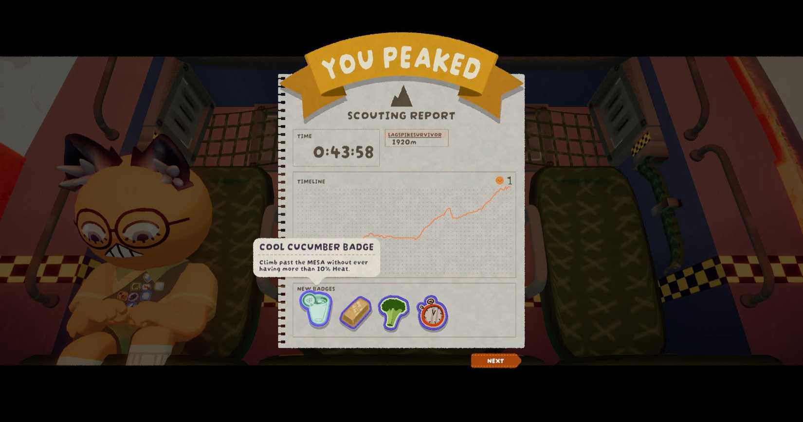 Cool Cucumber Badge in PEAK