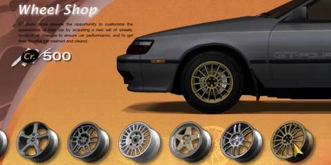 Customizing a car in Gran Turismo 4
