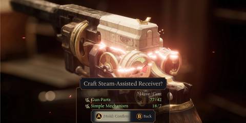 Customizing a gun in Clockwork Revolution