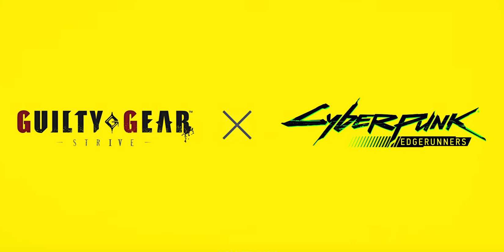 Cyberpunk Guilty Gear Lucy Crossover Logos