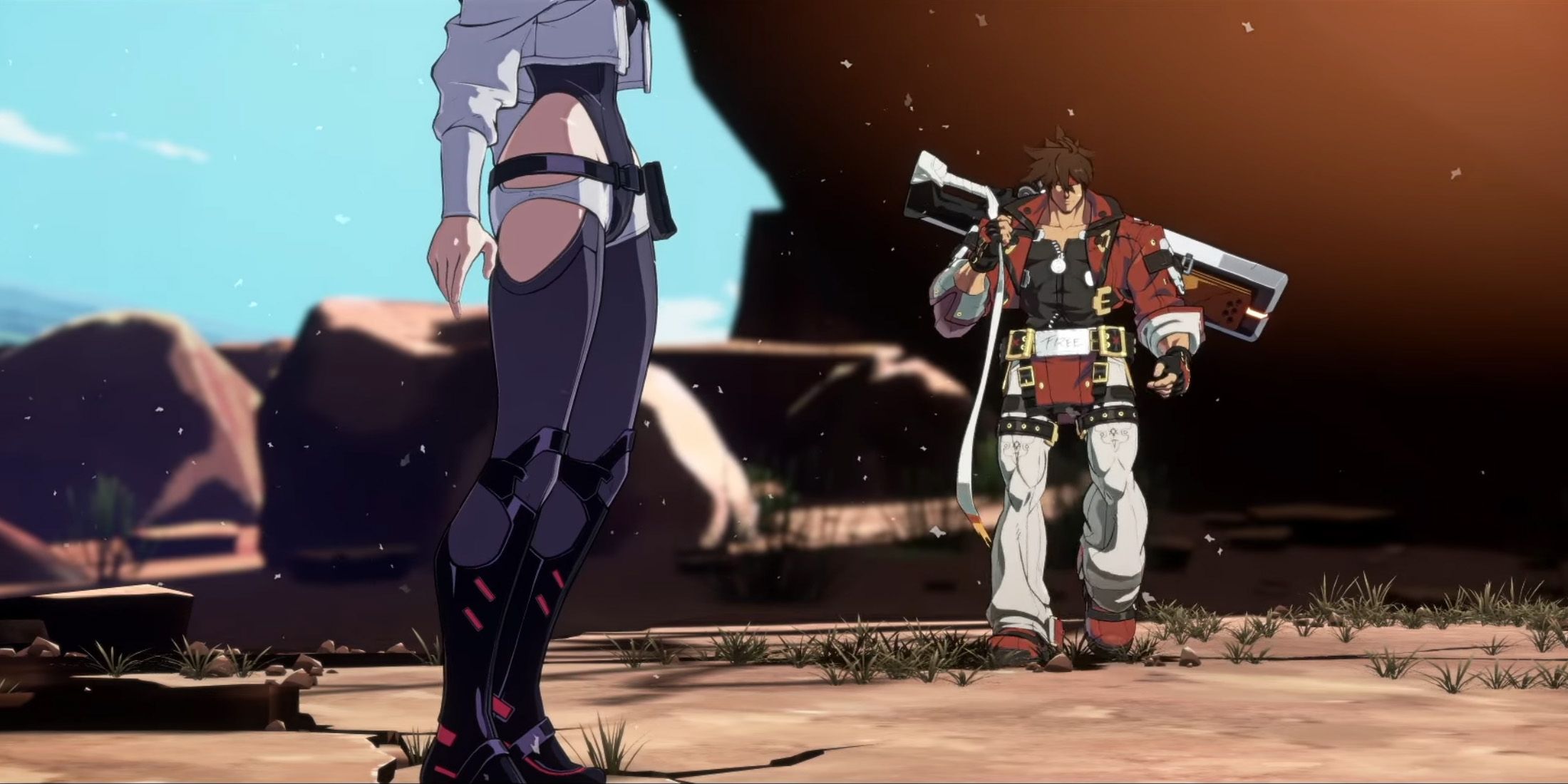 Cyberpunk Guilty Gear Lucy Face Off