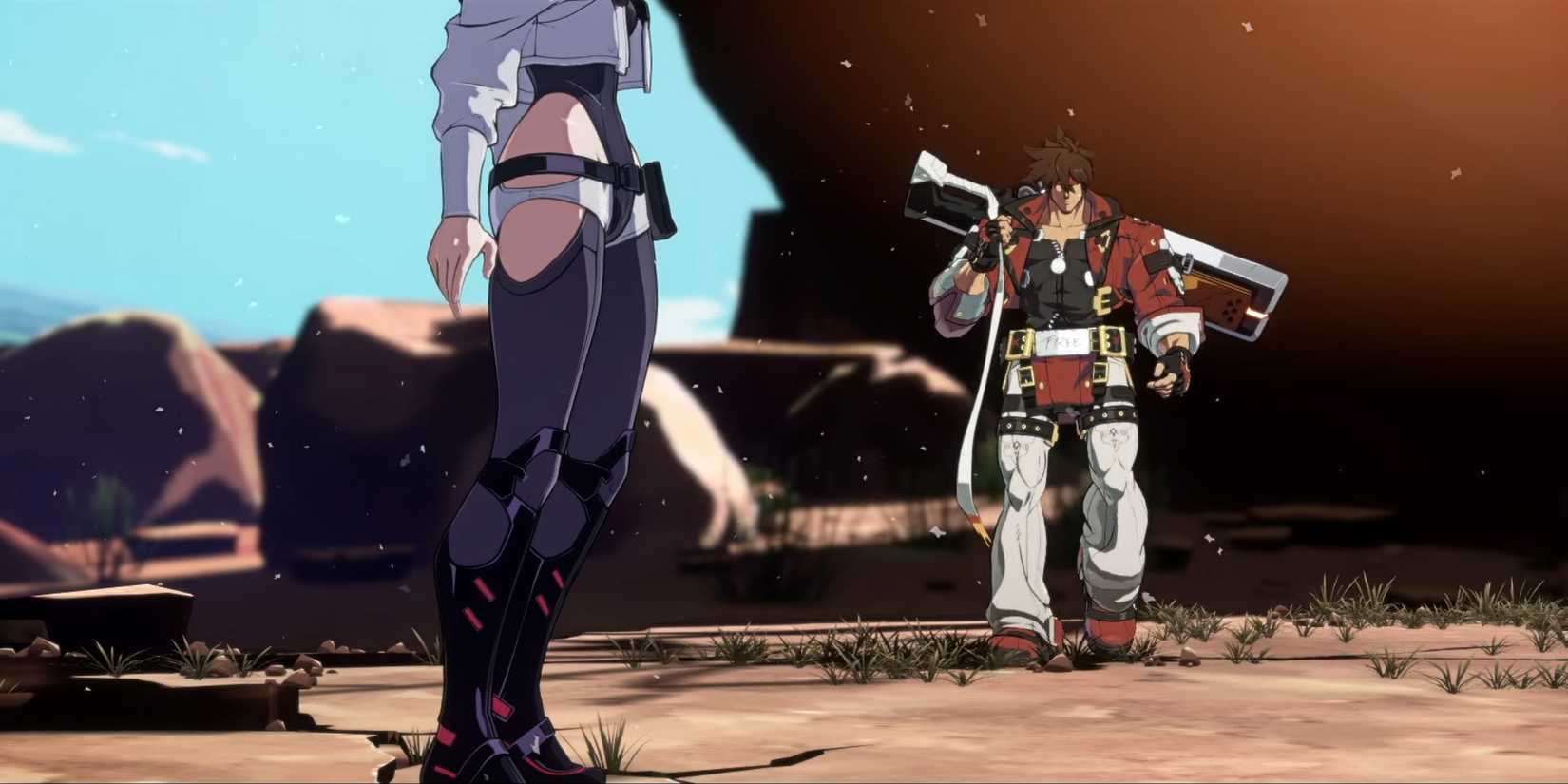 Cyberpunk Guilty Gear Lucy Face Off