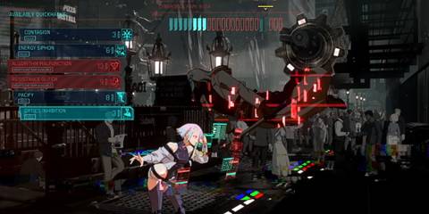 Cyberpunk Guilty Gear Lucy Hacking