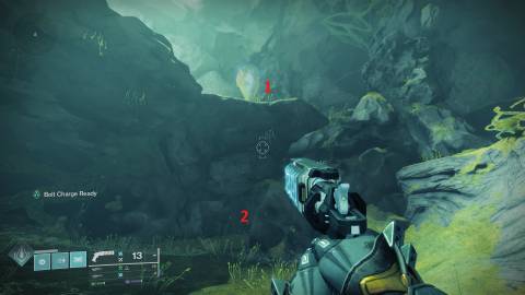 Destiny 2 Graviton Spike Rapid Hit 3 Flower and tunnel