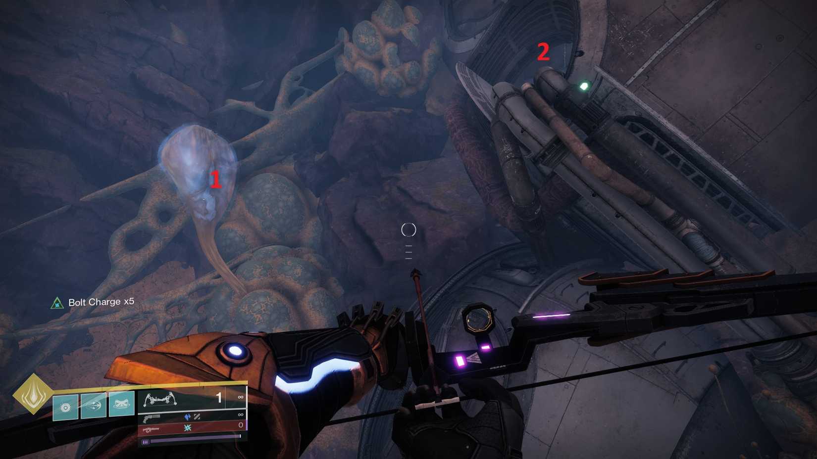 Destiny 2 Graviton Spike Temporal Alignment 1 flower and door