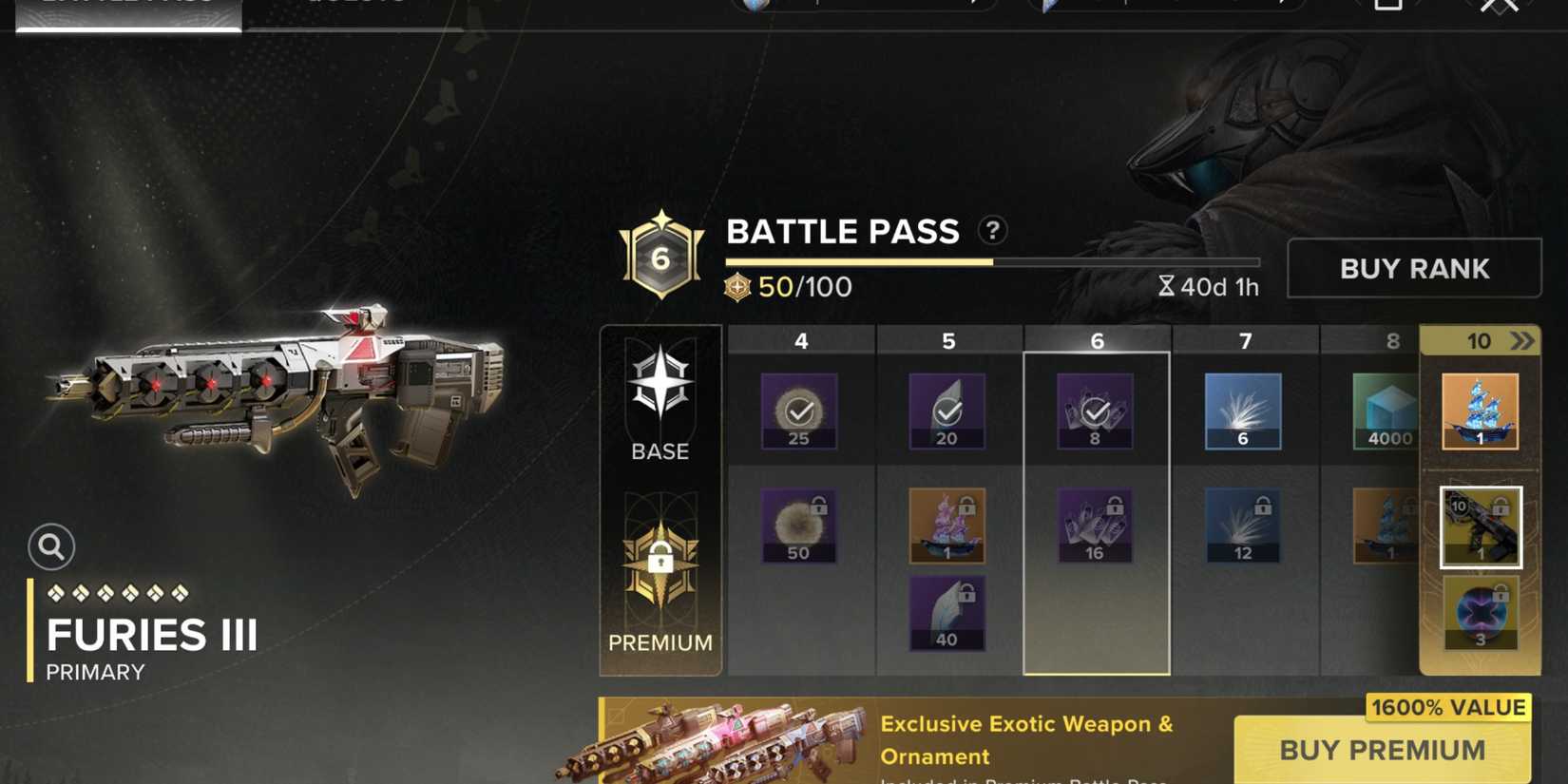 Destiny Rising Furies III Exotic Pulse Rifle-1