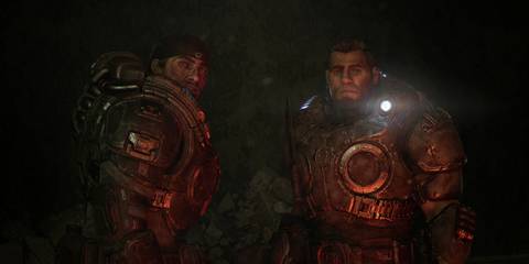 Dom and Marcus in Gears of War E-Day
