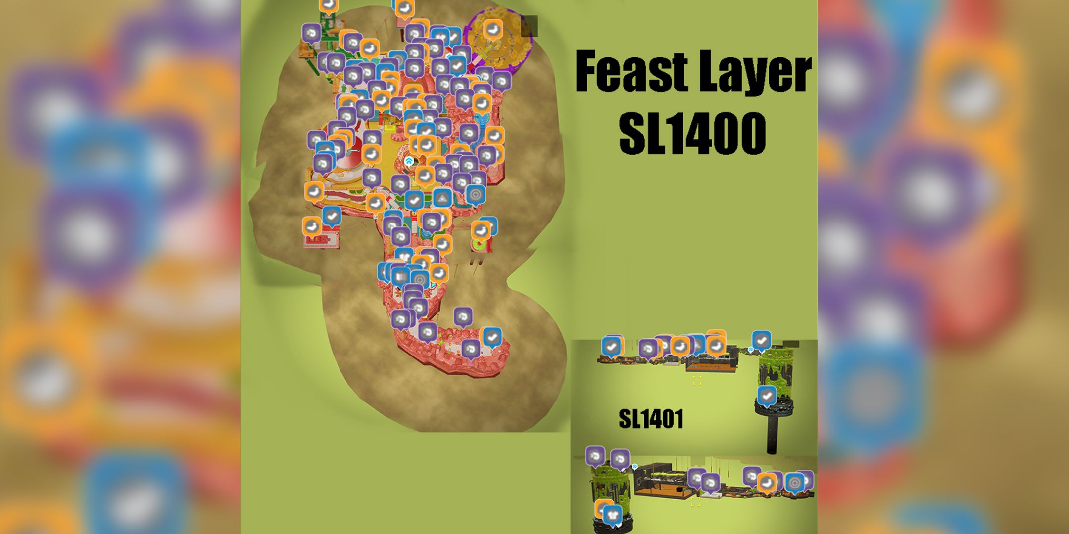 Donkey Kong Bananza - Interactive Map (Feast Layer)