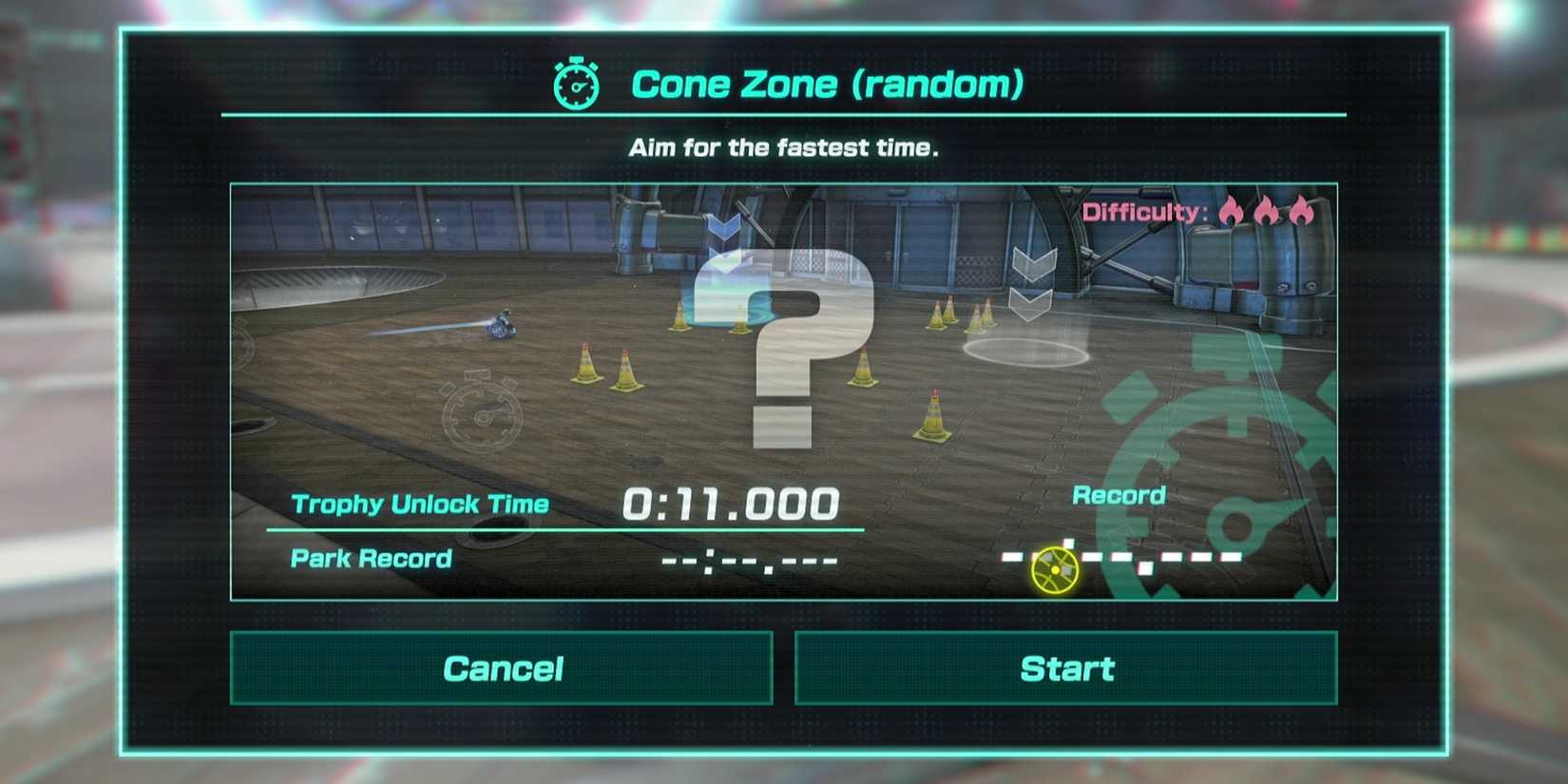 drag x drive Cone Zone (Random) challenge