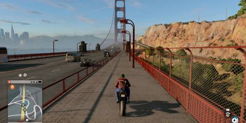 Driving a bike in Watch Dogs 2