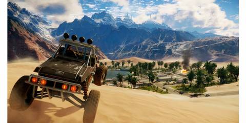 Driving a buggy in Just Cause 4