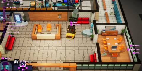 Driving a forklift in Party Hard 2