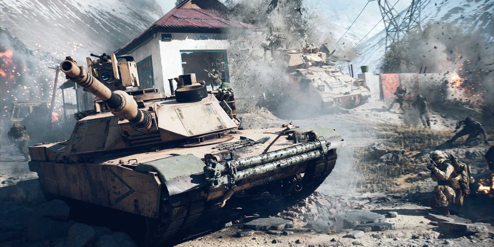Driving a tank in Battlefield 6
