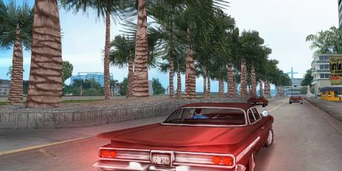 Driving in Grand Theft Auto Vice City