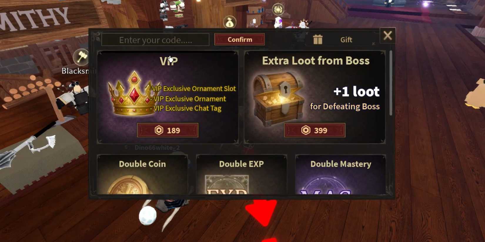 Dungeon Lootify вкладка кодов