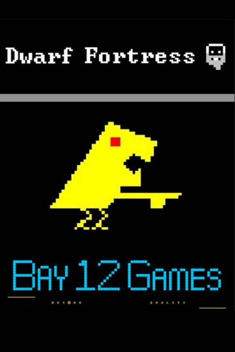 Dwarf Fortress video game cover art tag