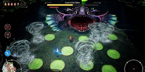 Elliot fighting a giant boss - The Adventures Of Elliot The Millennium Tales