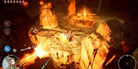 Elliot shooting arrows at some enemies - The Adventures Of Elliot The Millennium Tales