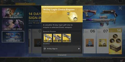 Exotic Engrams in Destiny Rising