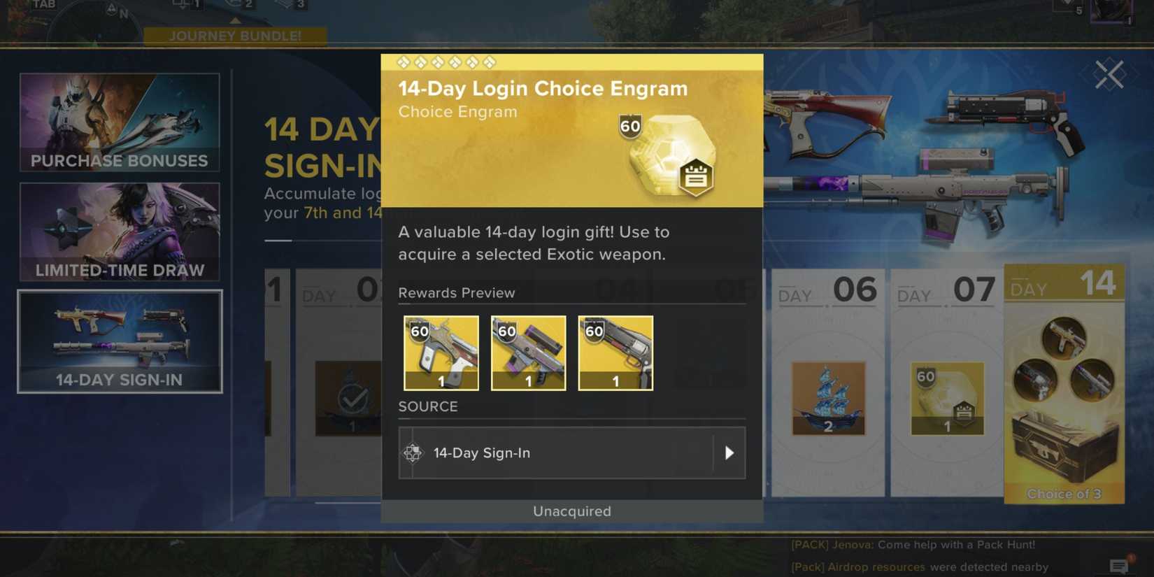 Exotic Engrams in Destiny Rising