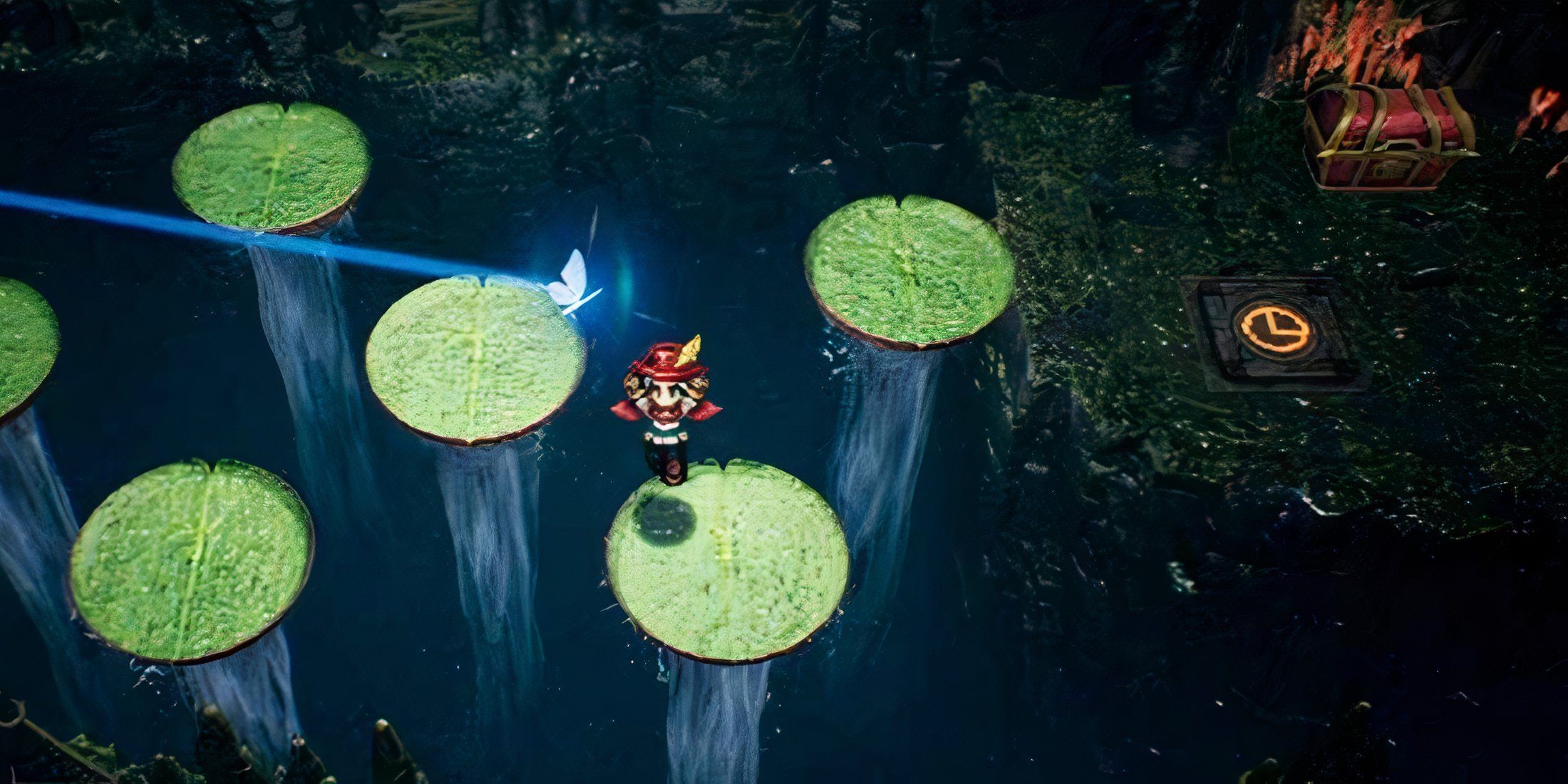 Exploring a dungeon in The Adventures Of Elliot The Millennium Tales