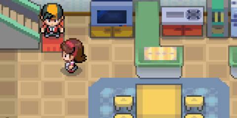 Exploring a house in Pokemon HeartGold