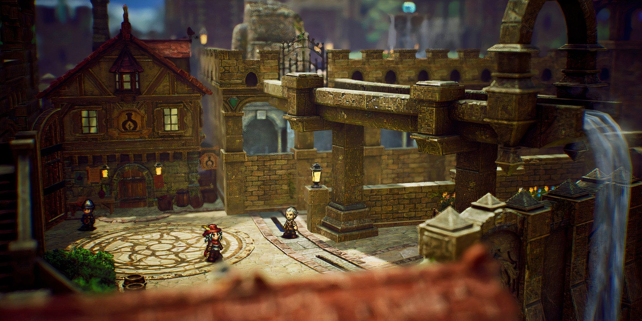 Exploring a town in The Adventures Of Elliot The Millennium Tales