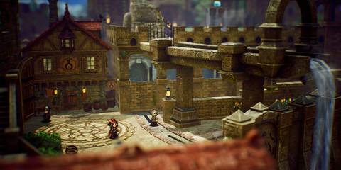 Exploring a town in The Adventures Of Elliot The Millennium Tales