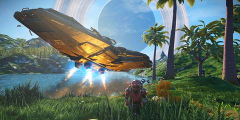 Exploring a tropical planet in No Man’s Sky