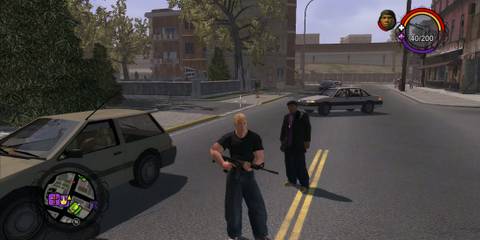 Exploring the streets in Saints Row (Xbox 360)