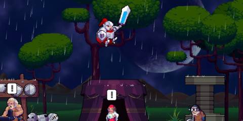 Exploring your base in Rogue Legacy 1 (Steam)