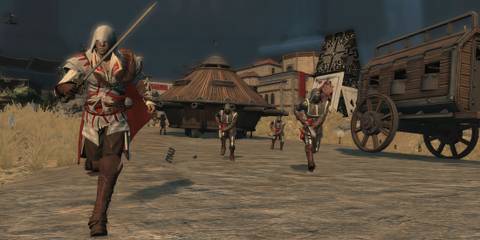 Ezio soldiers running in Toy Soldiers War Chest