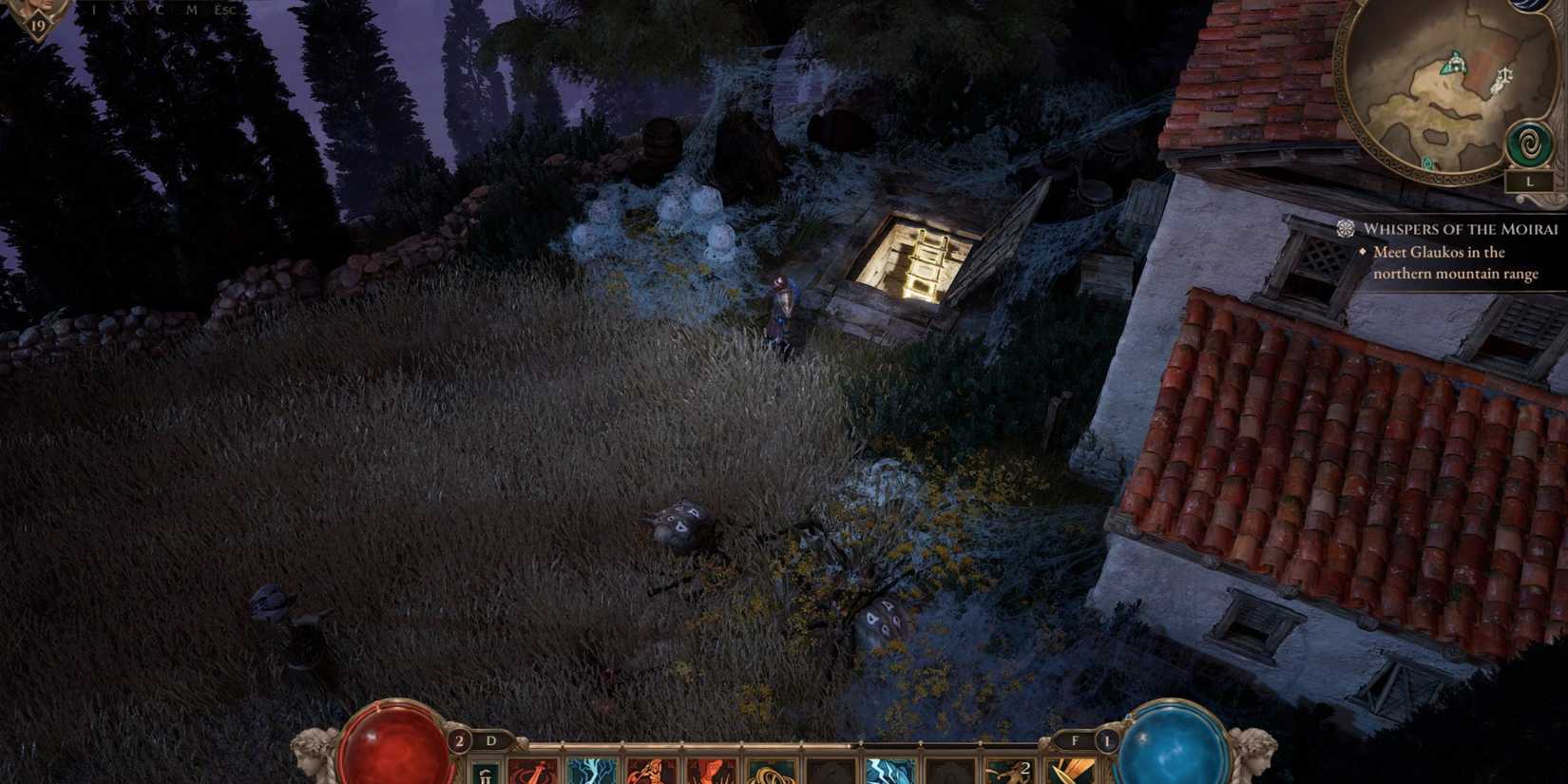 Farmland Crossroads Titan Quest 2 Trap Door Spider Cellar