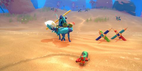 Fighting a boss in Another Crab’s Treasure